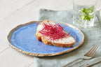 Assiette petit-déjeuner en céramique rouge 23 cm