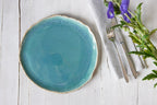 Assiette petit-déjeuner en céramique rouge 23 cm