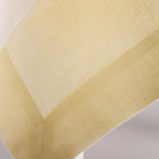 Nappe en lin jaune beurre, nappes jaune pâle, différentes tailles