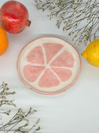 Assiette en céramique avec motif pamplemousse - 18 cm