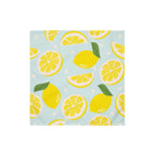 Lot de 4 Serviettes en Tissu Citrons d'été Linge de Table Décoration de Table