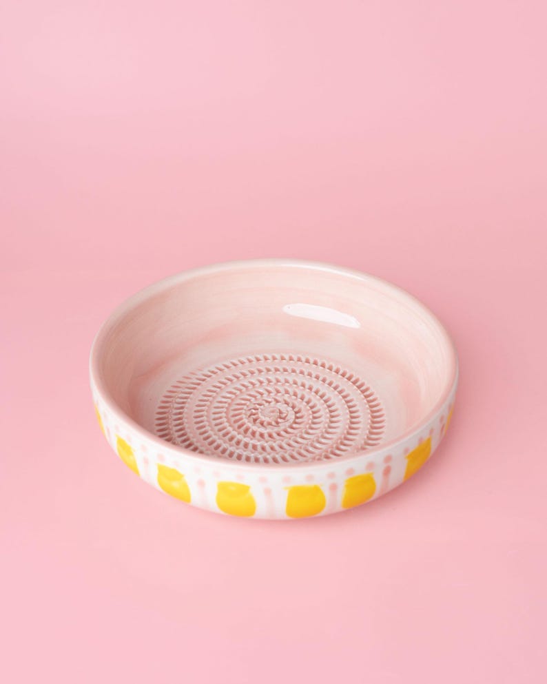 Assiette râpe à gingembre en céramique - Artisanale - 2 tailles