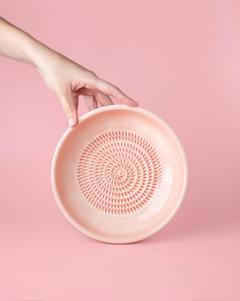 Assiette râpe à gingembre en céramique - Artisanale - 2 tailles