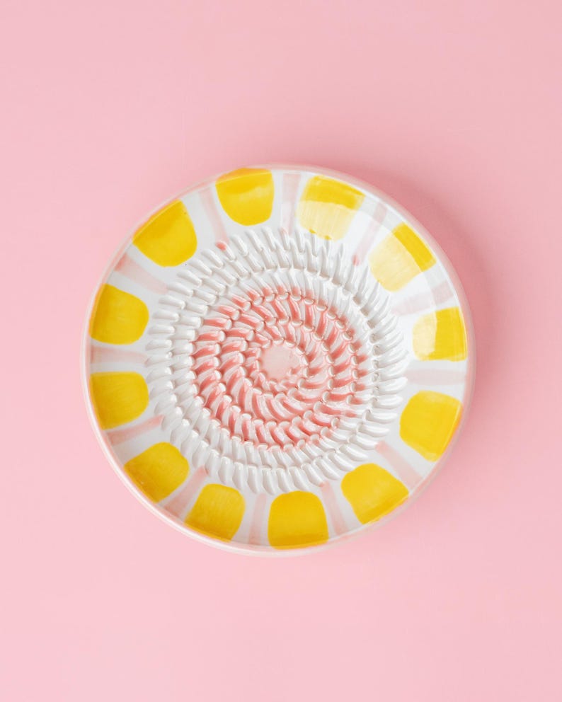 Assiette râpe à gingembre en céramique - Artisanale - 2 tailles