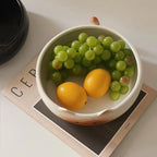 Bol à collation en céramique chat siamois, plateau de fruits, grande taille 23x8 cm