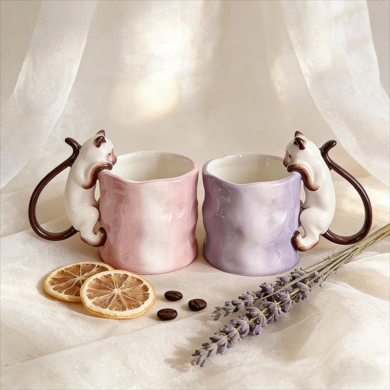 Mug en céramique pour amoureux des chats, cadeau pour propriétaire de chat