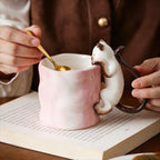 Mug en céramique pour amoureux des chats, cadeau pour propriétaire de chat