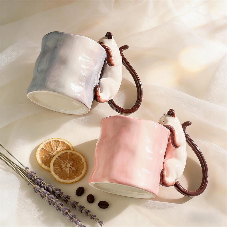 Mug en céramique pour amoureux des chats, cadeau pour propriétaire de chat