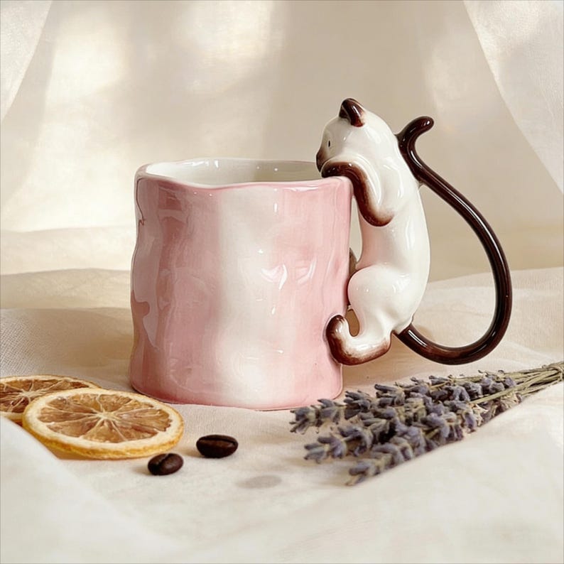 Mug en céramique pour amoureux des chats, cadeau pour propriétaire de chat