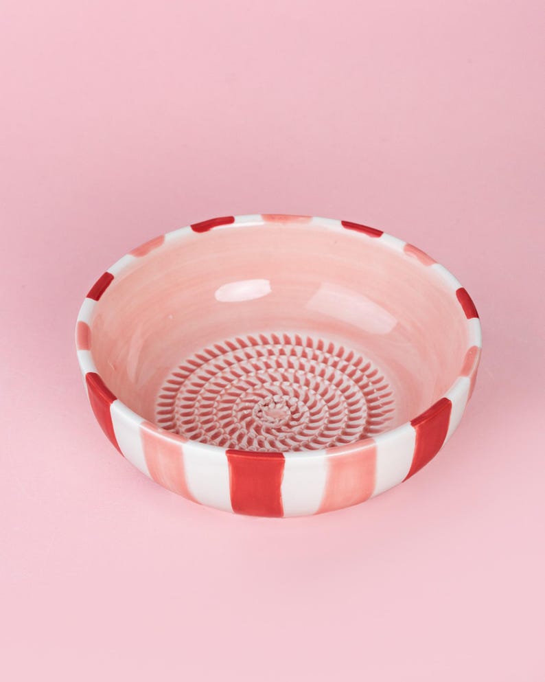 Assiette râpe à gingembre en céramique - Ustensile de cuisine espagnol, Grand 19 cm