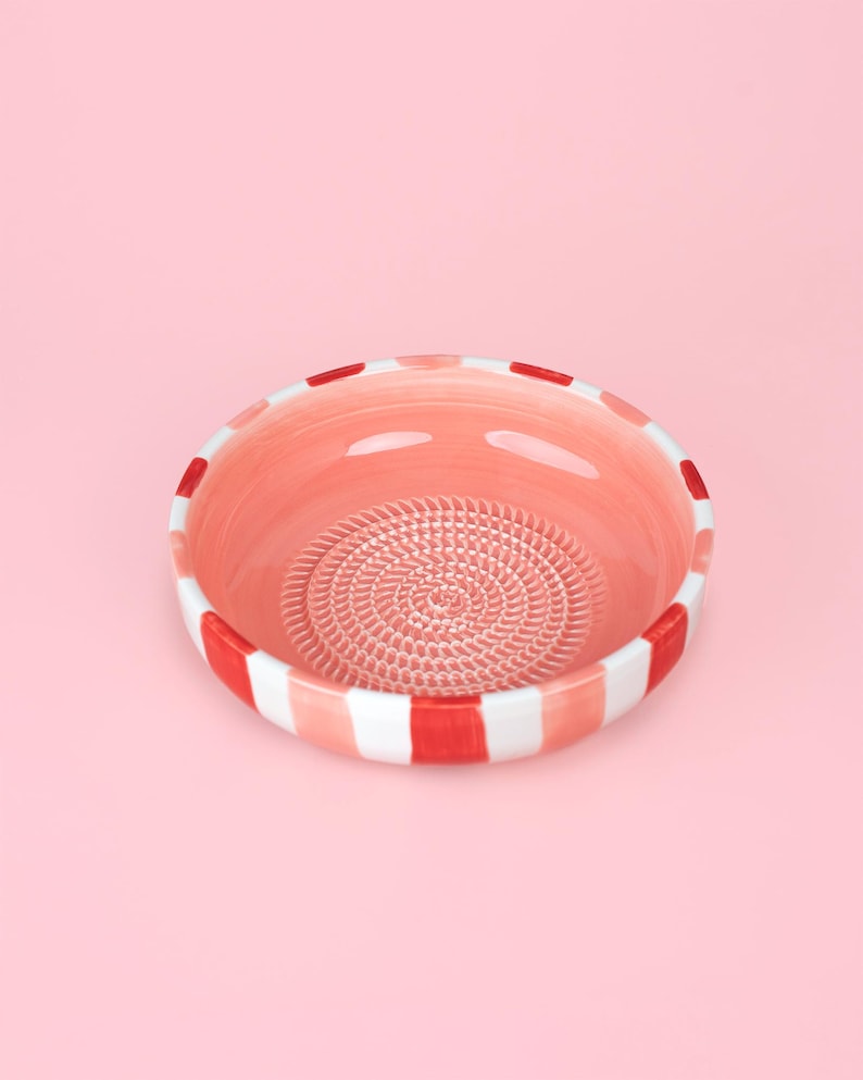 Assiette râpe à gingembre en céramique - Ustensile de cuisine espagnol, Grand 19 cm