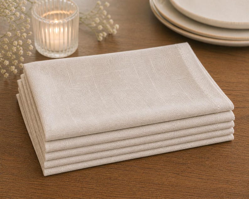 Chemin de table en lin pour mariage, dimensions multiples