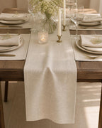Chemin de table en lin pour mariage, dimensions multiples