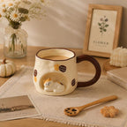 Tasse à café en céramique sur le thème du chat, mug artisanal pour amoureux des chats, tasse commémorative pour animaux de compagnie