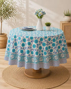 Nappe en coton à imprimé floral - Style bohème