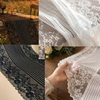 Chemin de table en tulle pailleté français, 38 cm, pour salle à manger, décoration événementielle