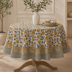 Nappe en coton à imprimé floral - Style bohème