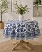 Nappe en coton à imprimé floral - Style bohème